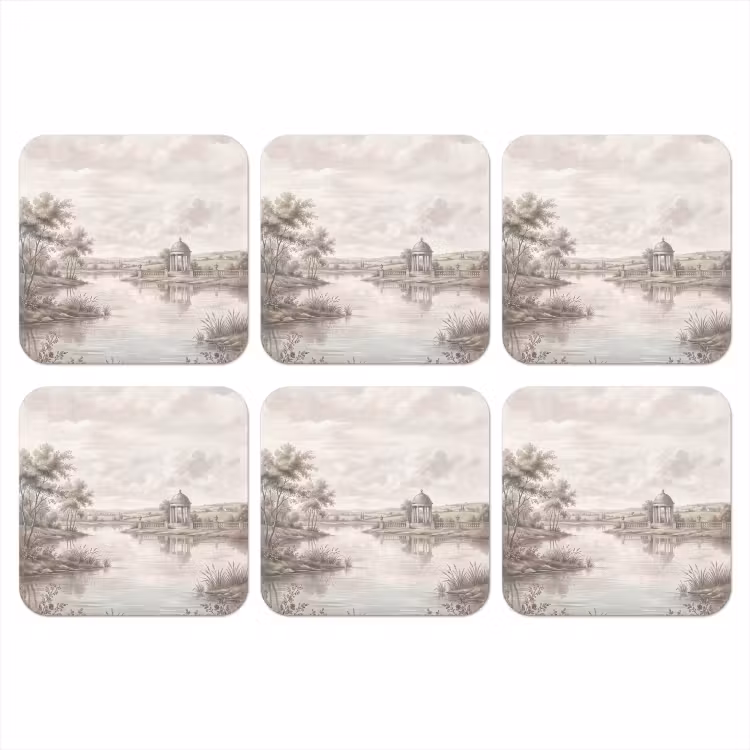 Onderzetter - Landschap - Water - Natuur - Sepia — 1