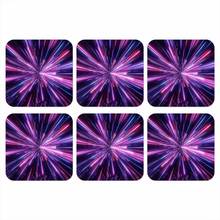 Onderzetter - Lichtsnelheid - Ruimte - Roze - Paars — 1
