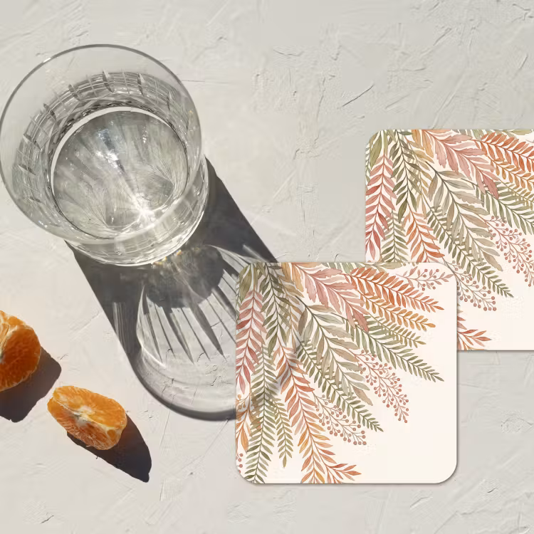 Onderzetter - Botanisch - Aquarel - Kleurrijk — 3