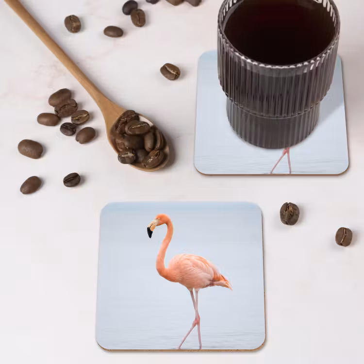 Onderzetter​ - Flamingo - Zee - Roze — 4