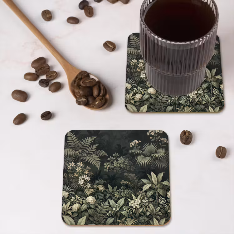 Onderzetter - Jungle - Bladeren - Botanisch - Groen — 4