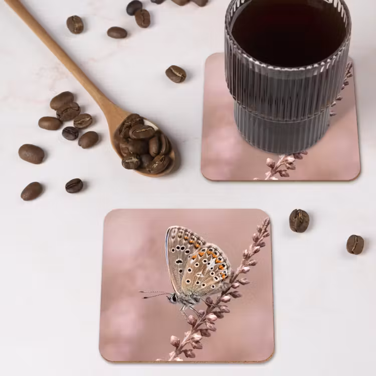 Onderzetter - Lavendel - Vlinder - Paars — 4