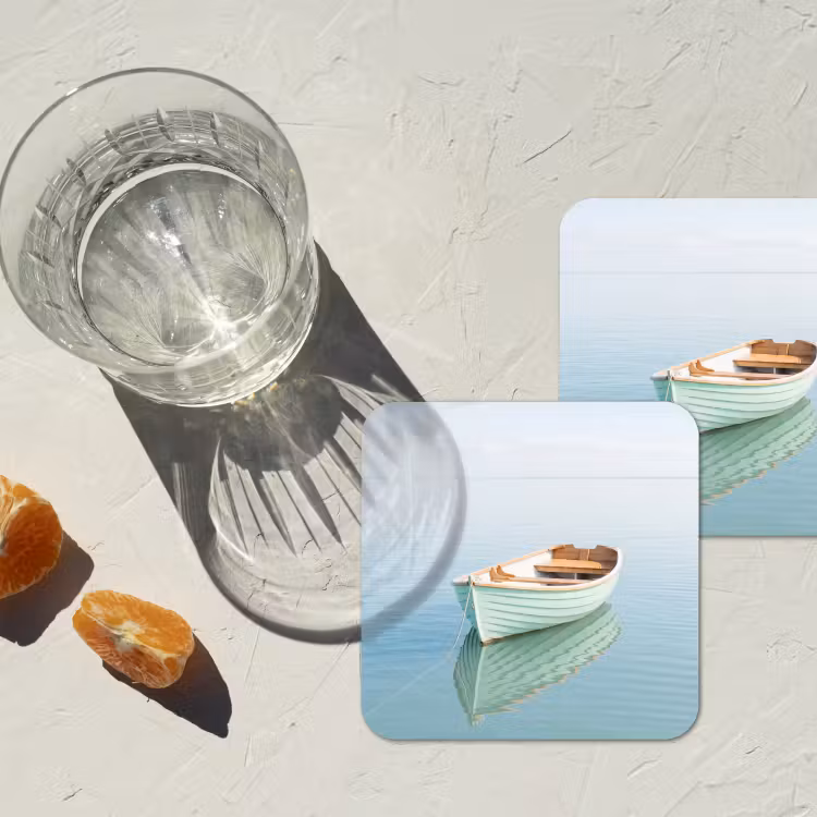 Onderzetter​ - Minimalistisch - Boot - Zee — 3