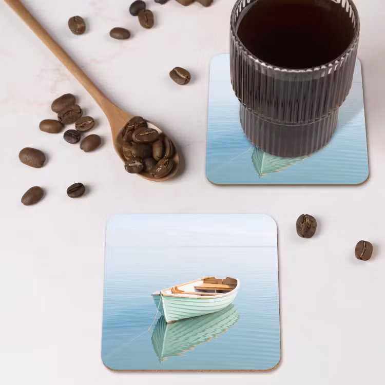 Onderzetter​ - Minimalistisch - Boot - Zee — 4