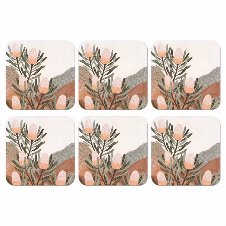 Onderzetter​ - Modern - Heuvels - Terracotta — 1