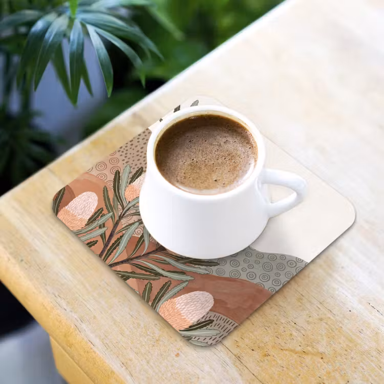 Onderzetter​ - Modern - Heuvels - Terracotta — 2