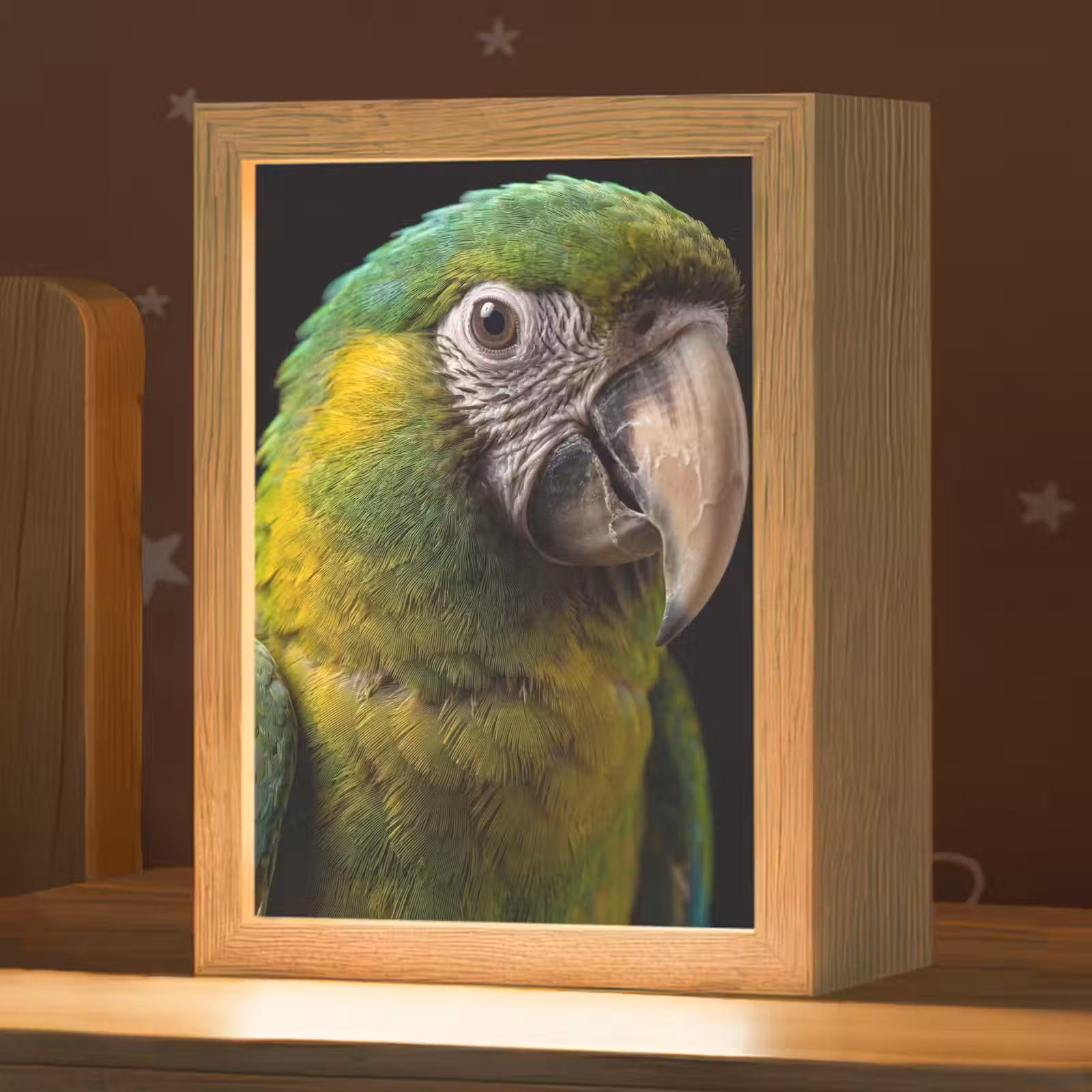 Nachtlampje - Ara - Portret - Groen — 1