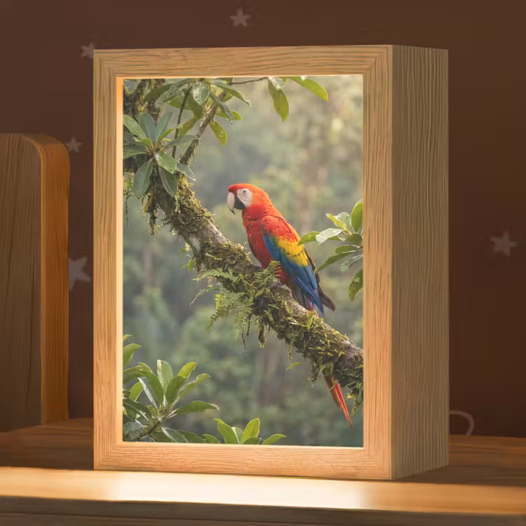 Nachtlampje - Ara - Jungle - Rood — 1
