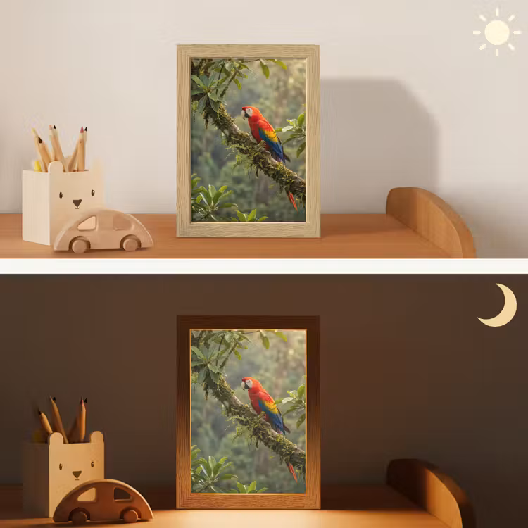 Nachtlampje - Ara - Jungle - Rood — 7
