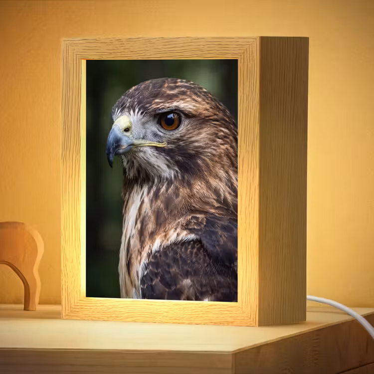 Nachtlampje - Buizerd - Roofvogel - Natuur - Bruin — 4