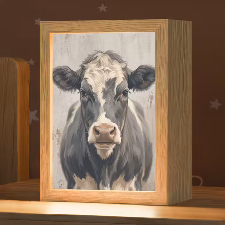 Nachtlampje - Koe - Portret - Dieren - Modern — 1