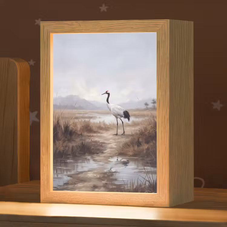 Nachtlampje - Kraanvogel - Natuur - Realistisch — 1