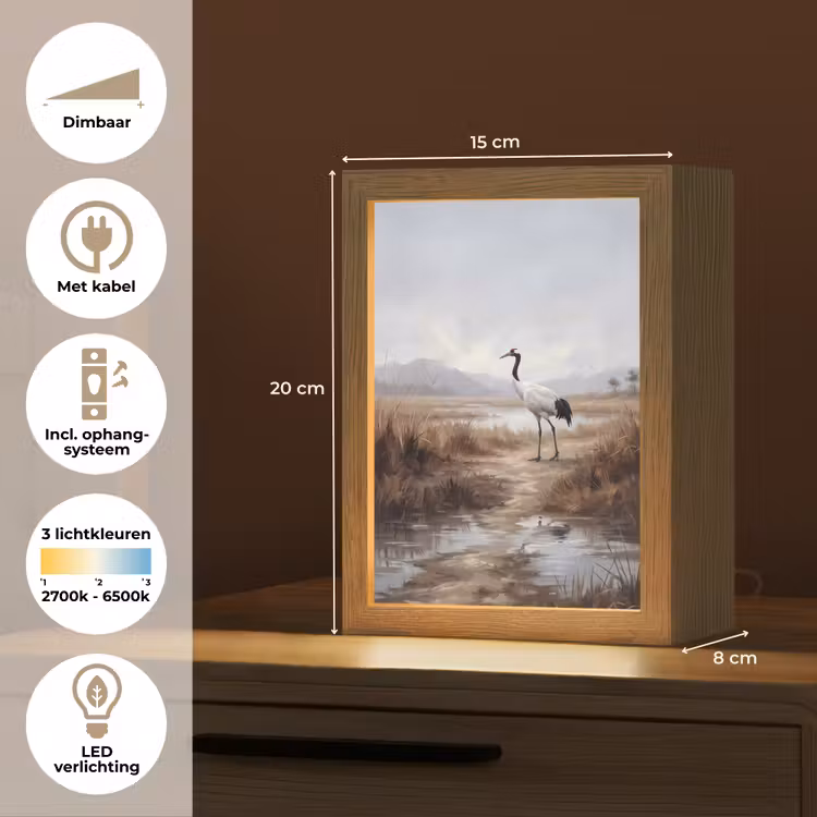 Nachtlampje - Kraanvogel - Natuur - Realistisch — 2
