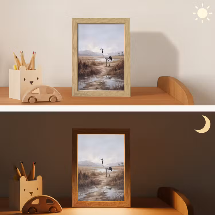Nachtlampje - Kraanvogel - Natuur - Realistisch — 7