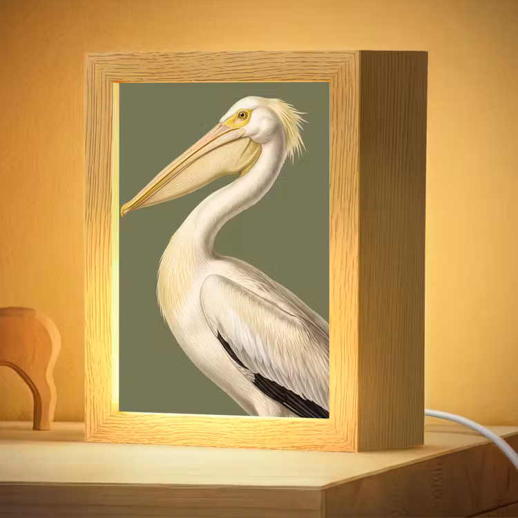 Nachtlampje - Pelikaan - Wit - Vogel - Klassiek - Natuur — 4