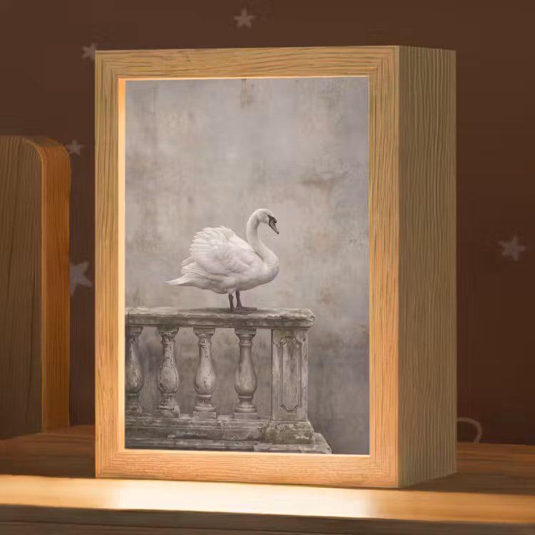Nachtlampje - Zwaan - Elegant - Dieren - Wit — 1