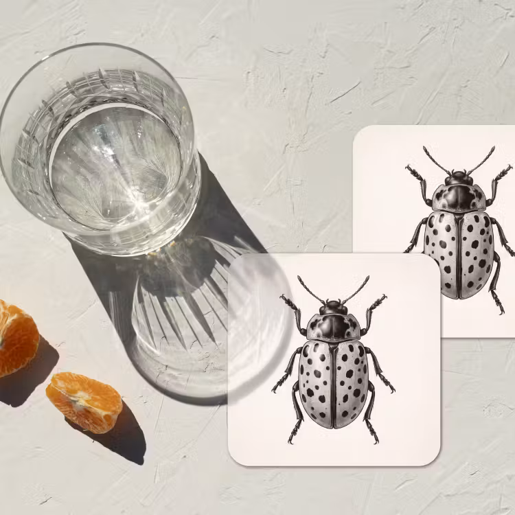 Onderzetter - Kever - Insect - Vintage — 3