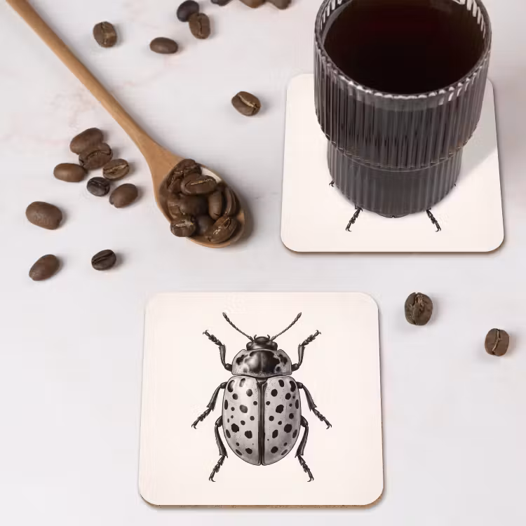 Onderzetter - Kever - Insect - Vintage — 4