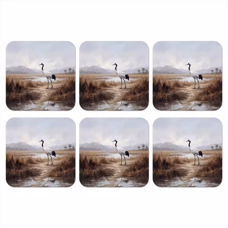 Onderzetter - Kraanvogel - Natuur - Realistisch — 1