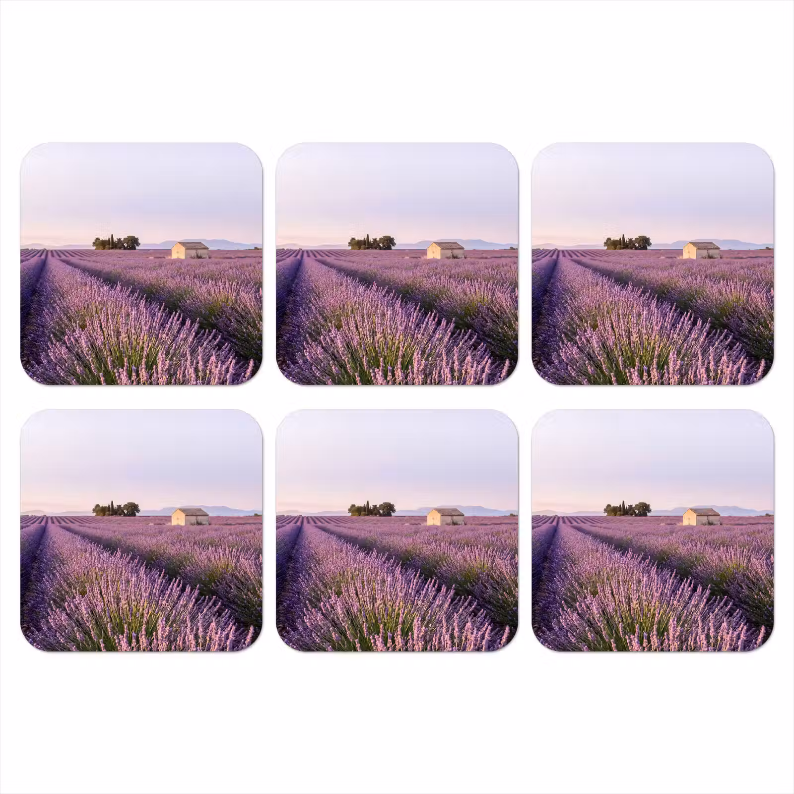 Onderzetter - Lavendel - Landschap - Sereen - Paars — 1