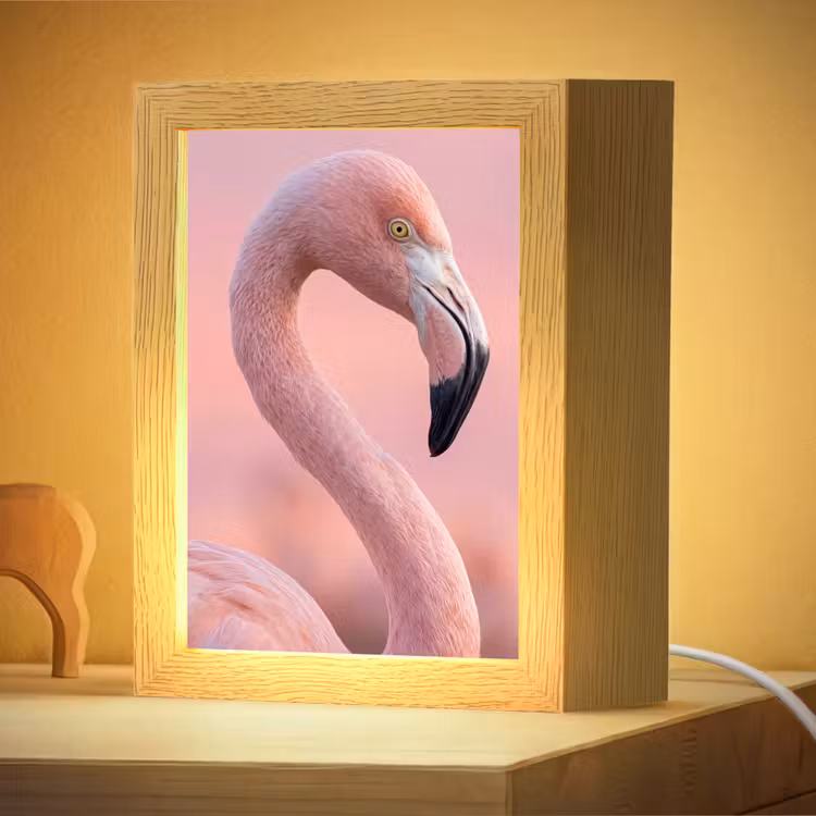 Nachtlampje - Flamingo - Portret - Roze — 4