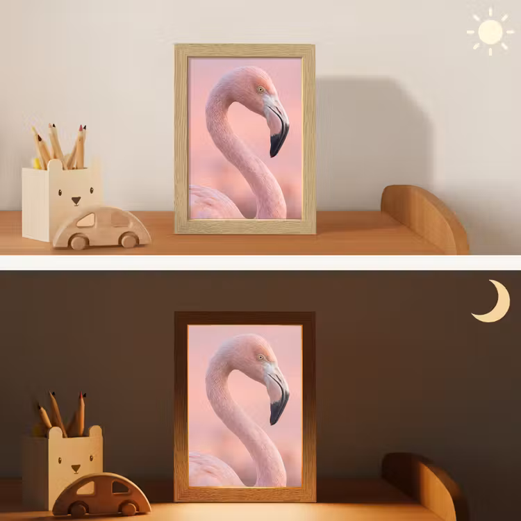 Nachtlampje - Flamingo - Portret - Roze — 7