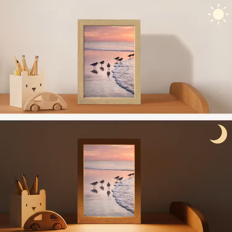 Nachtlampje - Meeuwen - Strand - Zee - Roze — 7