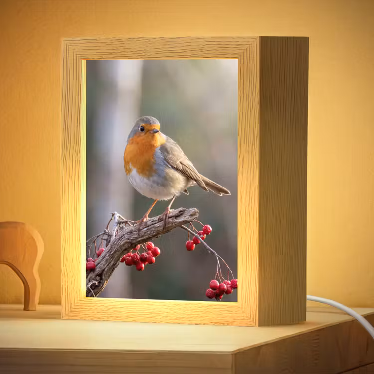 Nachtlampje - Roodborst - Tak - Bessen - Natuur — 4