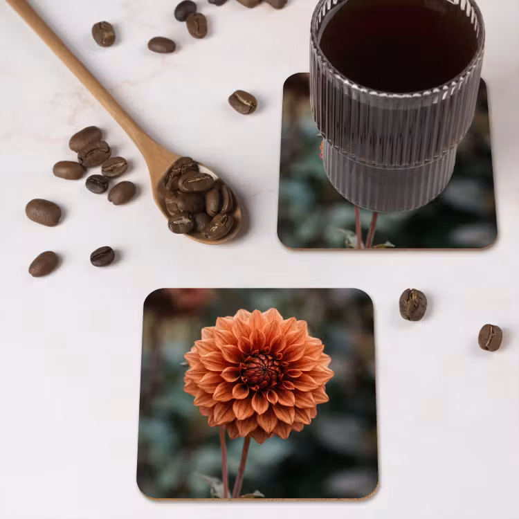 Onderzetter - Dahlia - Bloem - Natuur - Sfeervol — 4