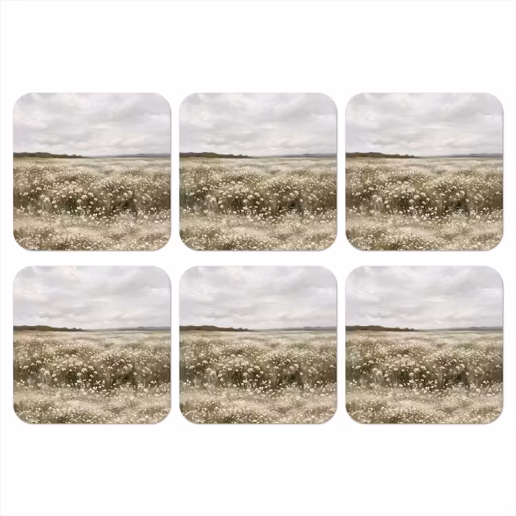 Onderzetter - Illustratie - Landschap - Wit — 1