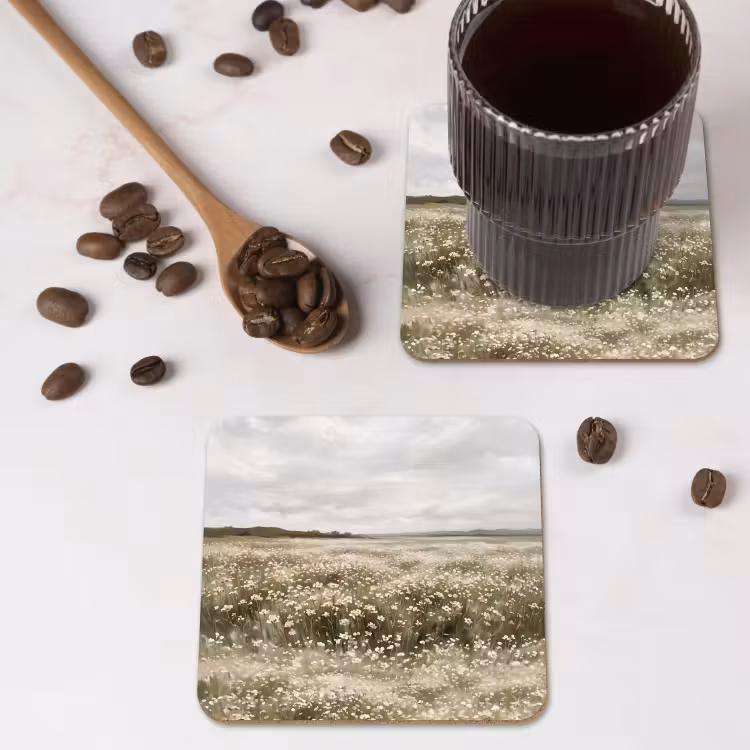 Onderzetter - Illustratie - Landschap - Wit — 4