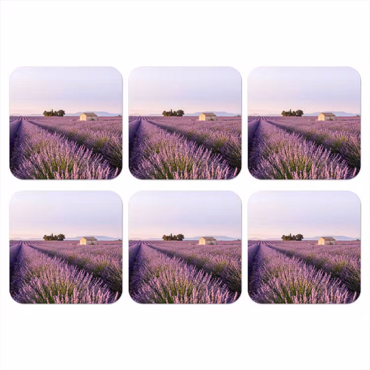 Onderzetter - Lavendel - Landschap - Sereen - Paars — 1