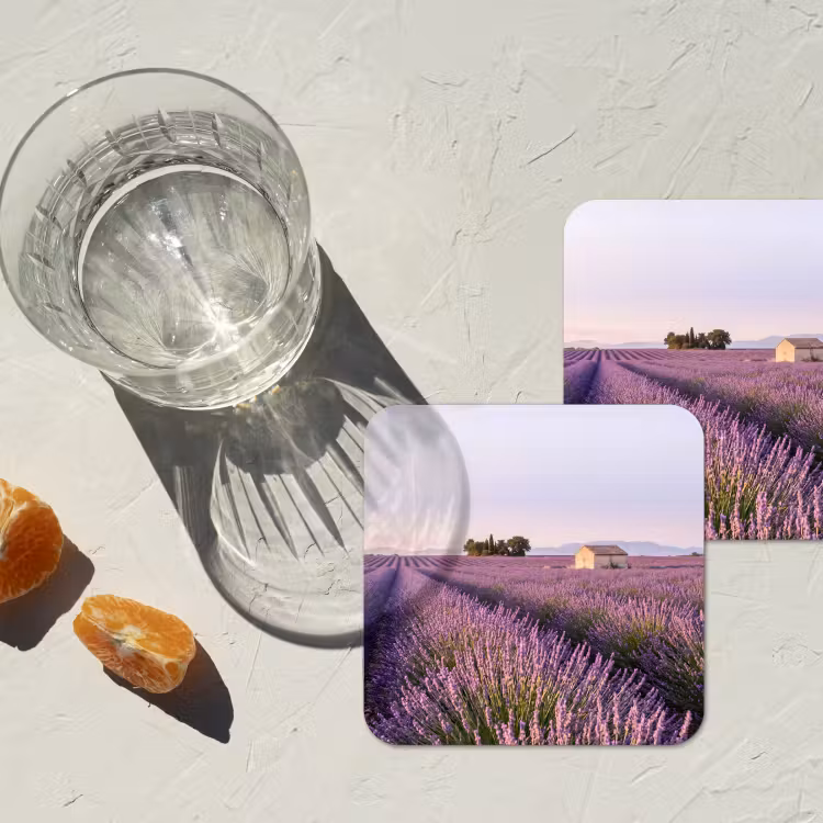 Onderzetter - Lavendel - Landschap - Sereen - Paars — 3