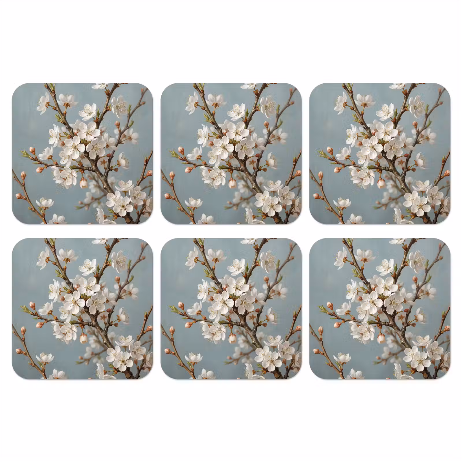 Onderzetter - Botanisch - Stilleven - Blauw — 1