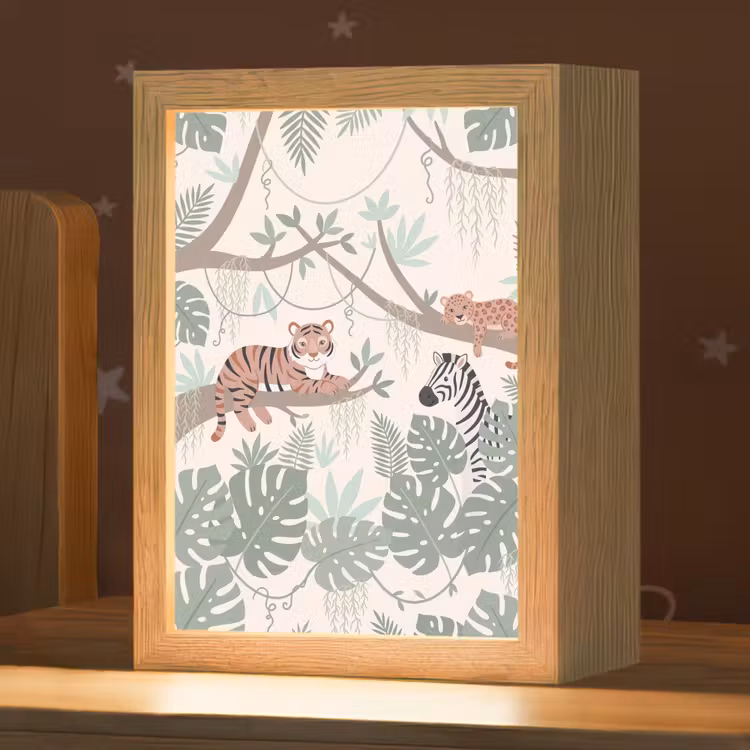 Nachtlampje - Jungle - Rustiek - Pastel — 1