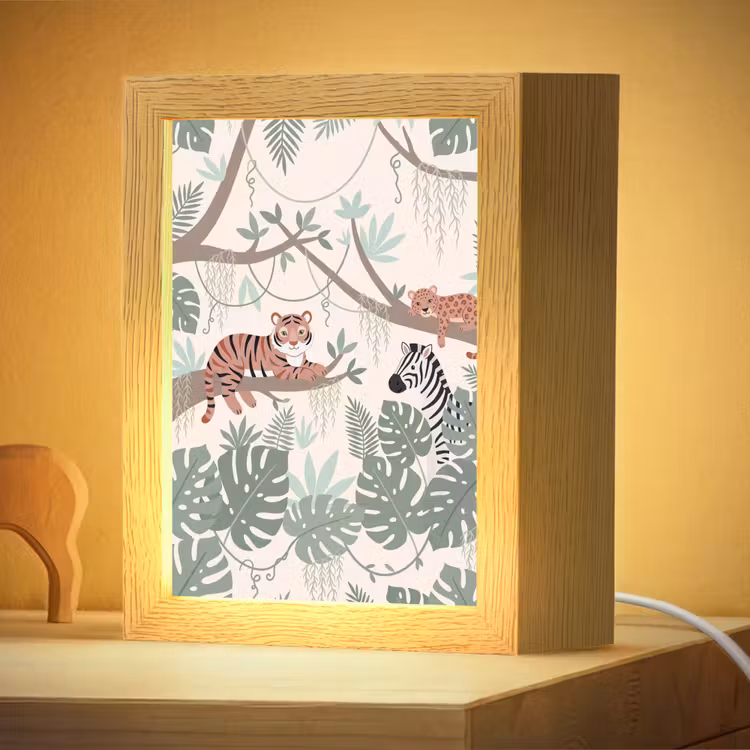Nachtlampje - Jungle - Rustiek - Pastel — 4