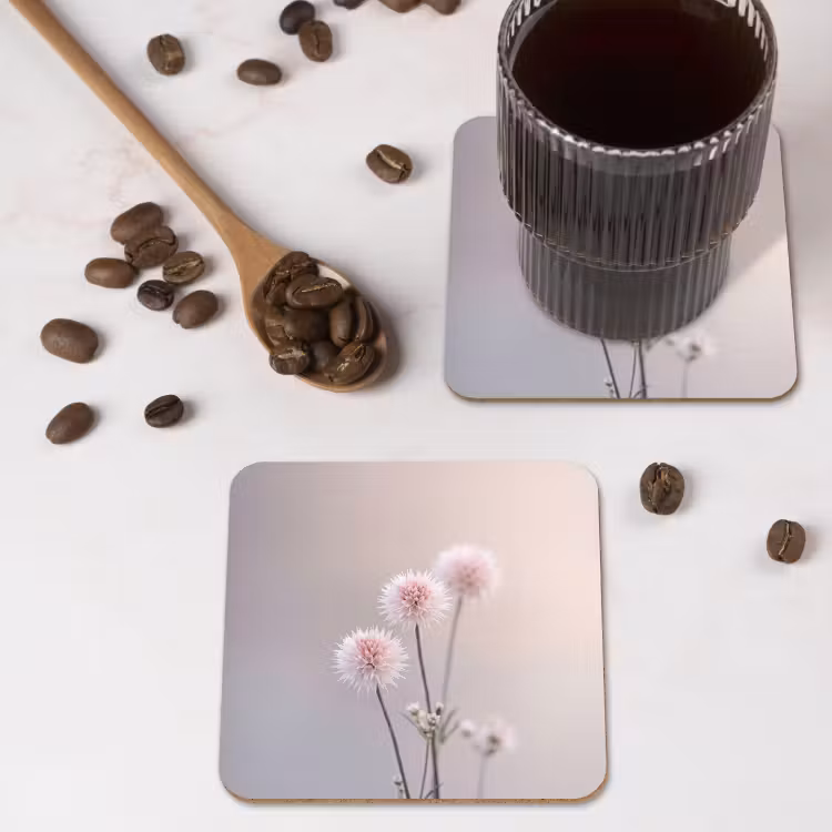 Onderzetter - Bloemen - Bollen - Roze — 4