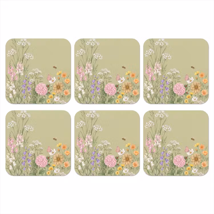 Onderzetter - Botanisch - Bloemen - Kleurrijk — 1
