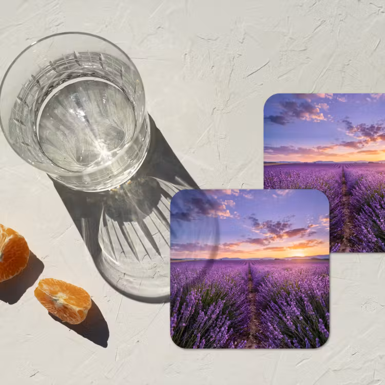Onderzetter - Lavendel - Veld - Natuur - Paars — 3