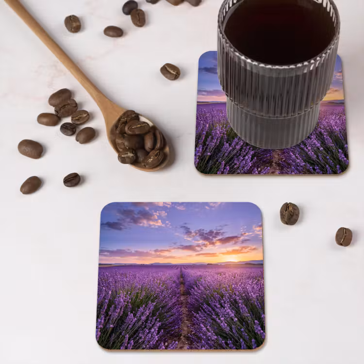 Onderzetter - Lavendel - Veld - Natuur - Paars — 4