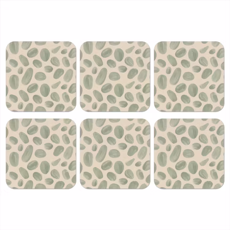 Onderzetter - Abstract - Patroon - Organisch - Groen - Modern — 1