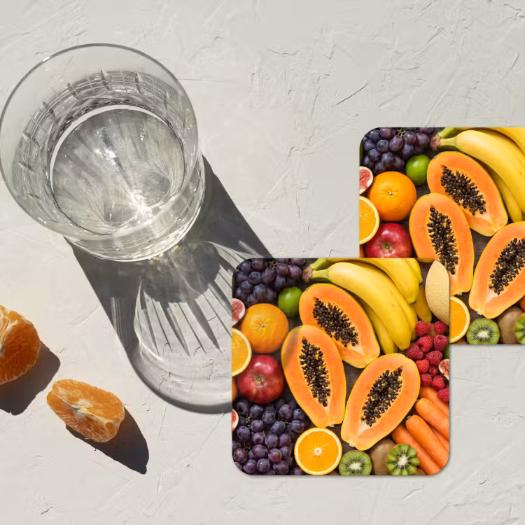 Onderzetter - Eten - Fruit - Groenten - Vers - Kleurrijk — 3