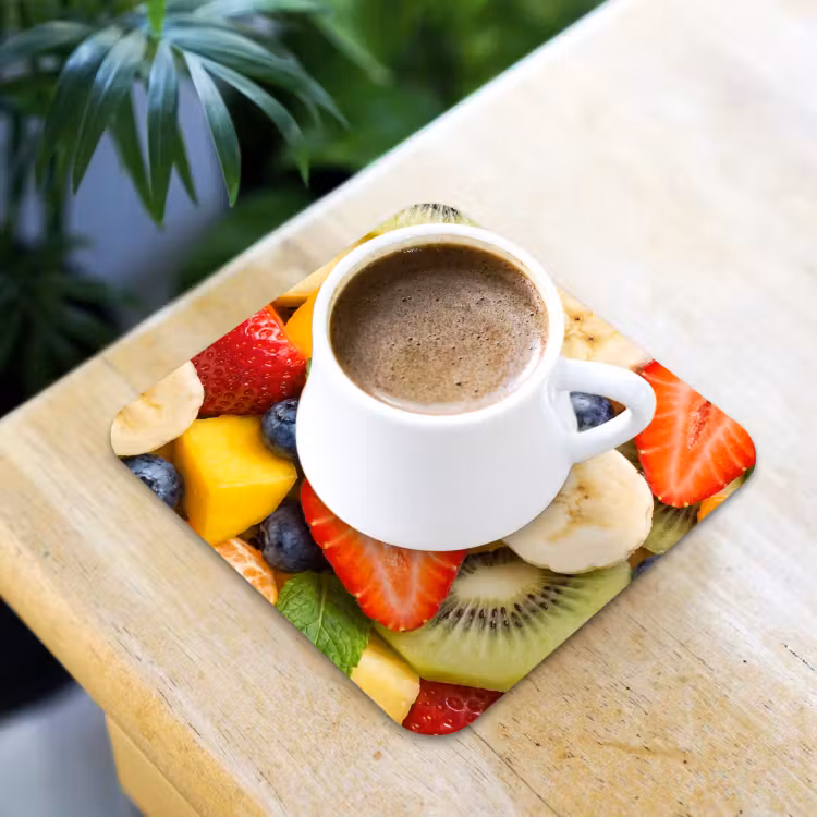 Onderzetter - Fruit - Plakjes - Eten - Kleurrijk — 2