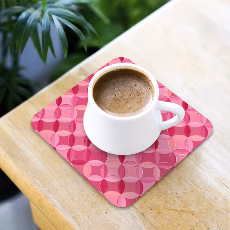 Onderzetter - Geometrisch - Mozaïek - Modern - Roze — 2