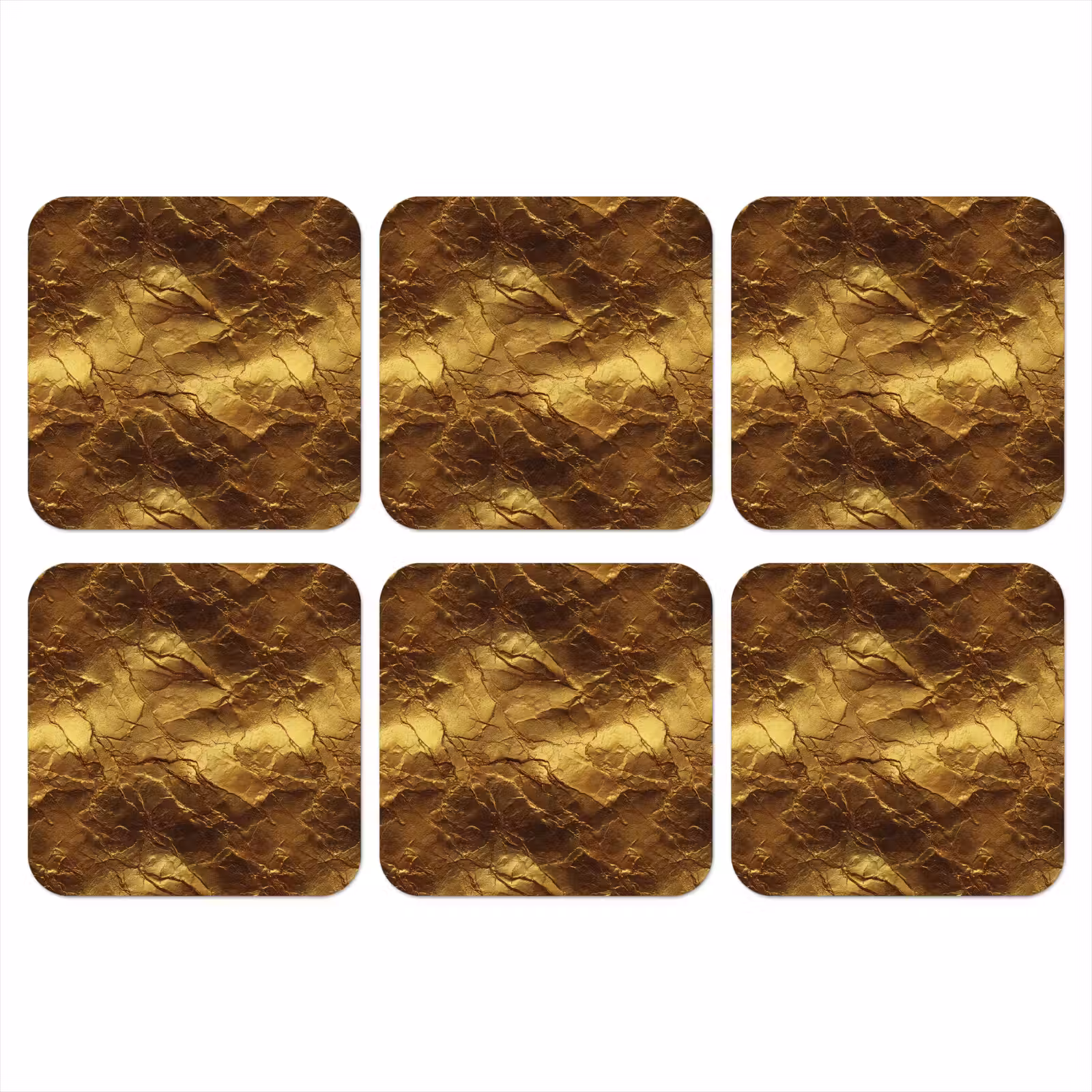 Onderzetter - Bladgoud - Textuur - Goud — 1
