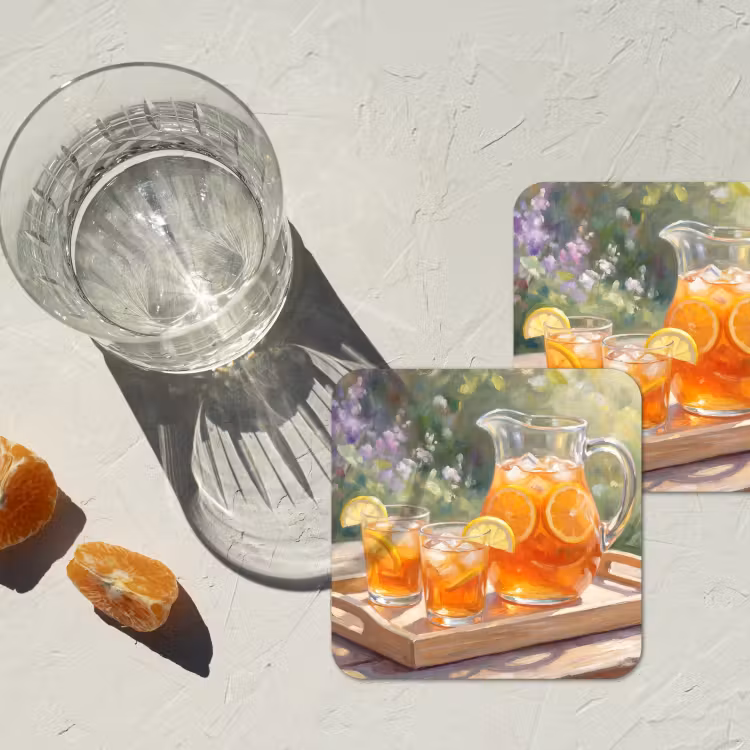 Onderzetter - Drank - Citroen - Zomer - Tuin - Geel — 3