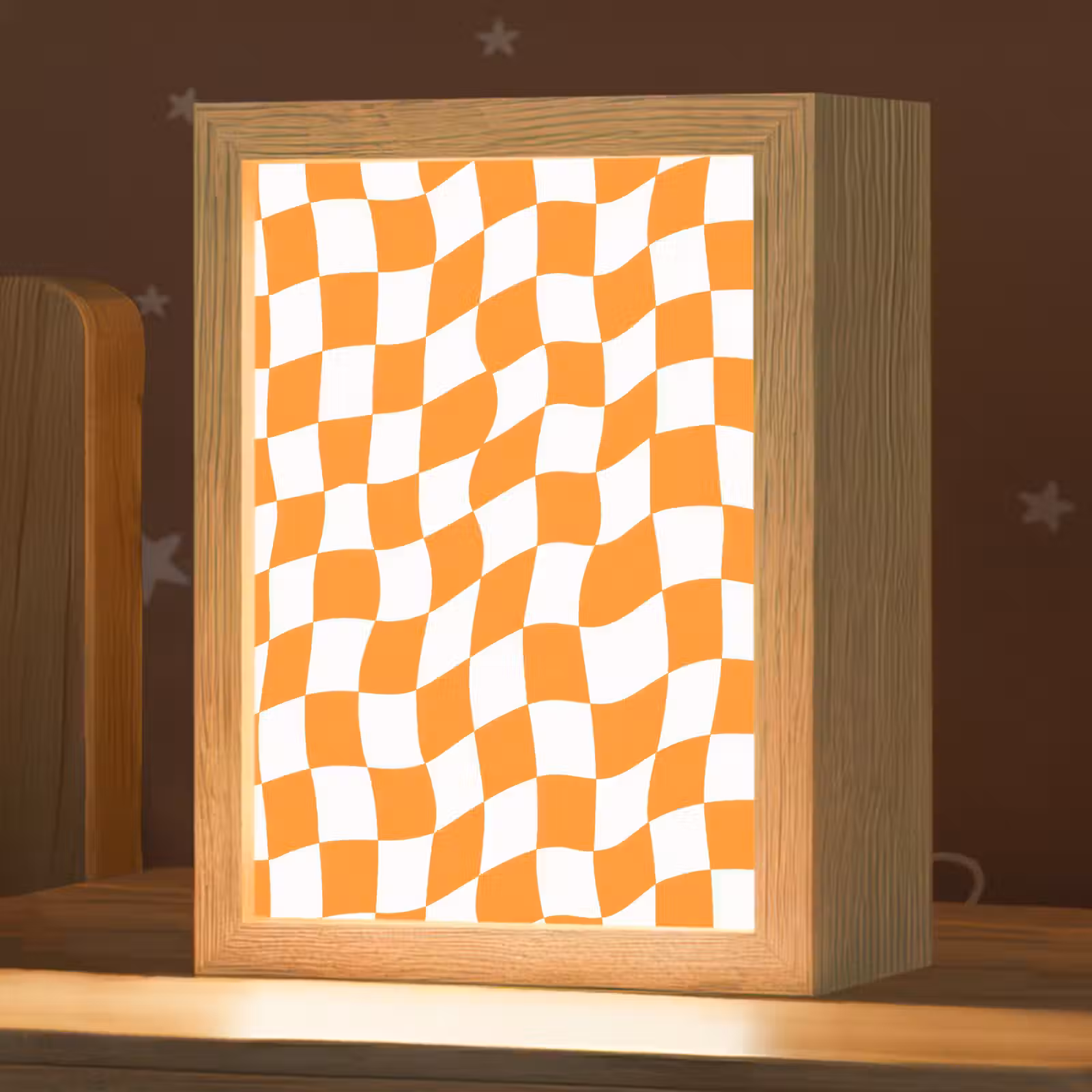 Nachtlampje - Golvend - Patroon - Oranje — 1