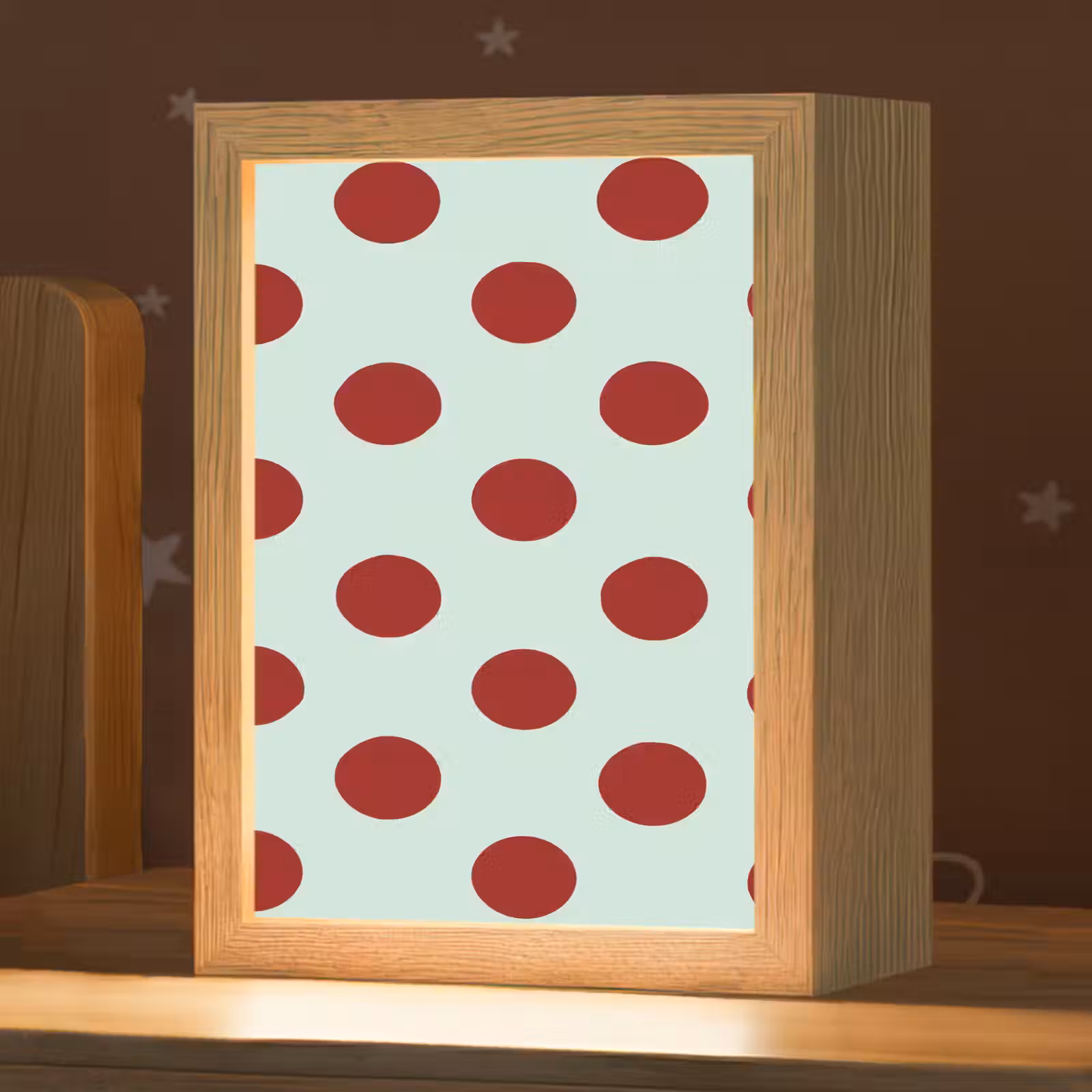 Nachtlampje - Polka - Dots - Rood — 1