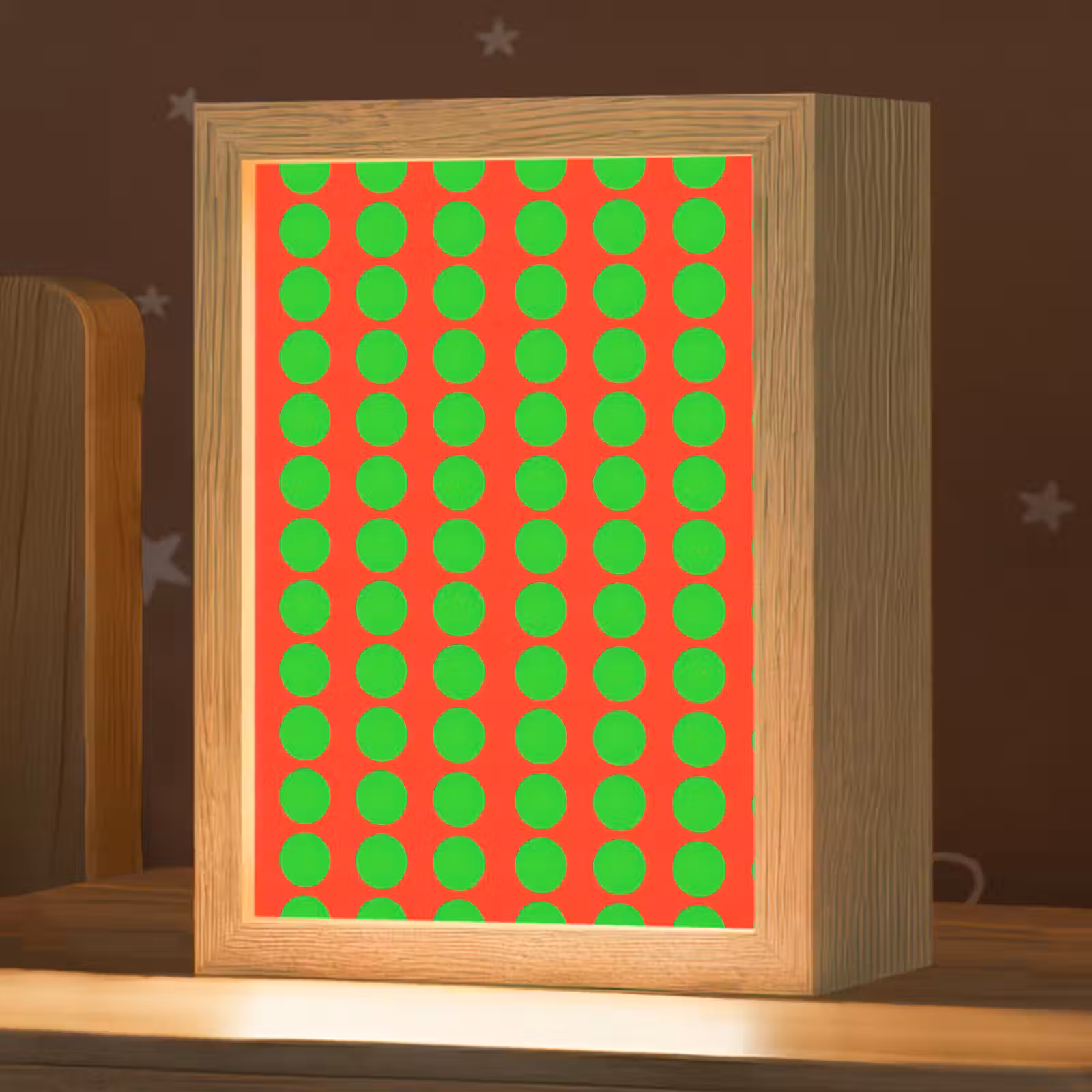 Nachtlampje - Stippen - Patroon - Groen — 1