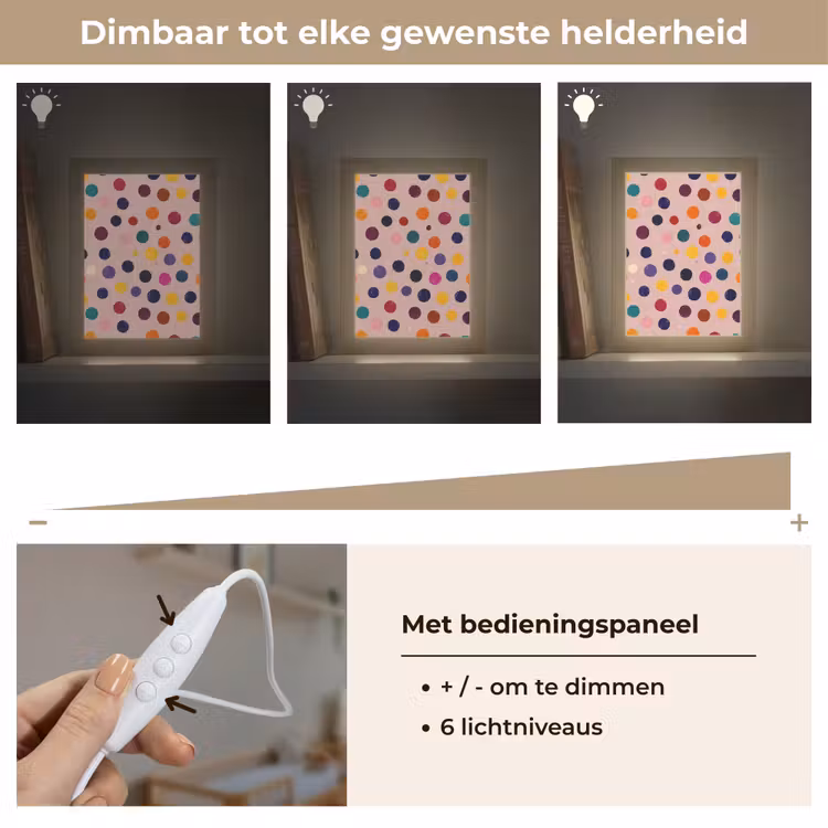 Nachtlampje - Cirkels - Patroon - Kleurrijk — 6